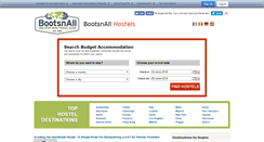 Desktop Screenshot of hostels.bootsnall.com